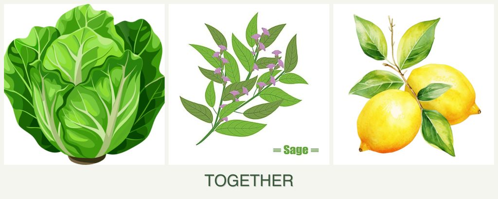 Can you plant lettuce, sage and lemons together?