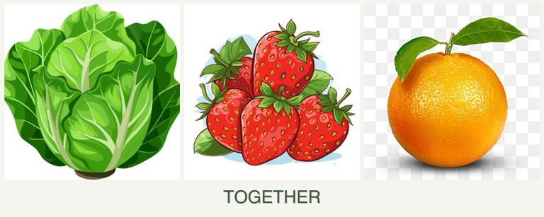 Can you plant lettuce, strawberries and oranges together?