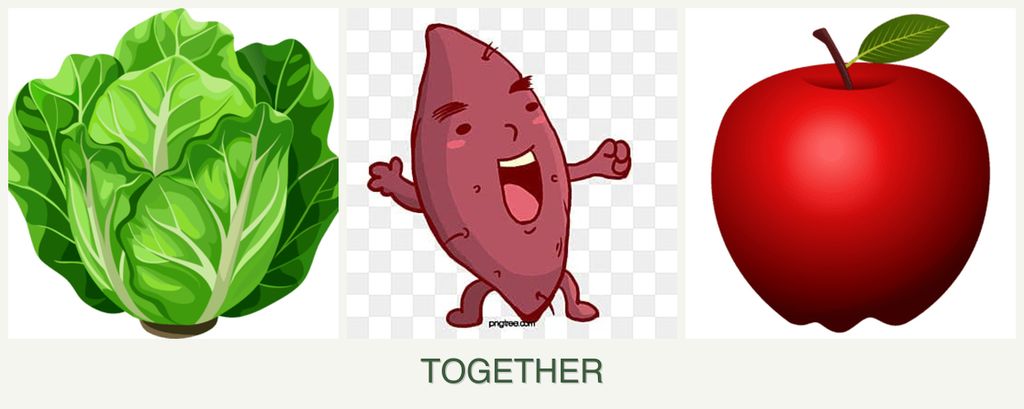 Can you plant lettuce, sweet potatoes and apples together?