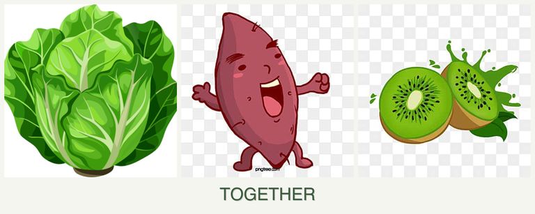 Can you plant lettuce, sweet potatoes and kiwi together?