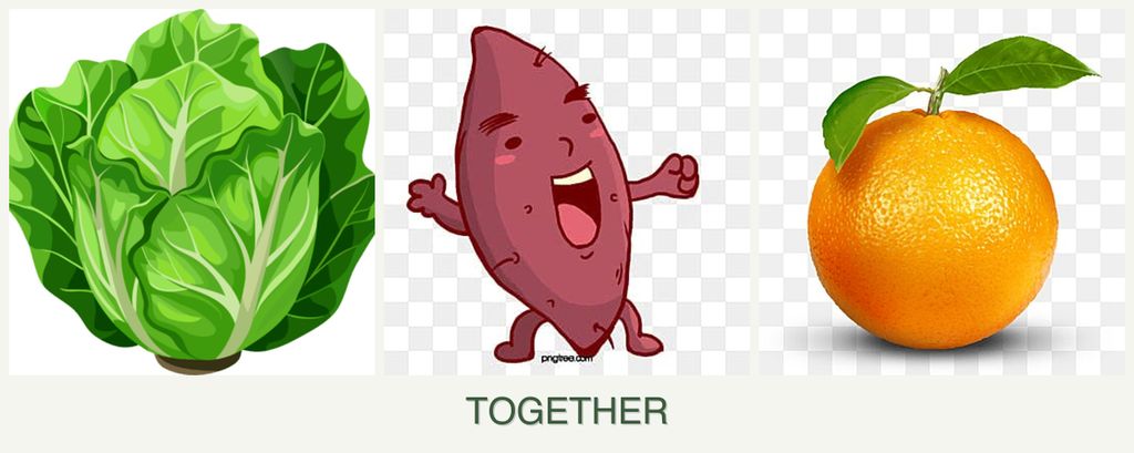 Can you plant lettuce, sweet potatoes and oranges together?