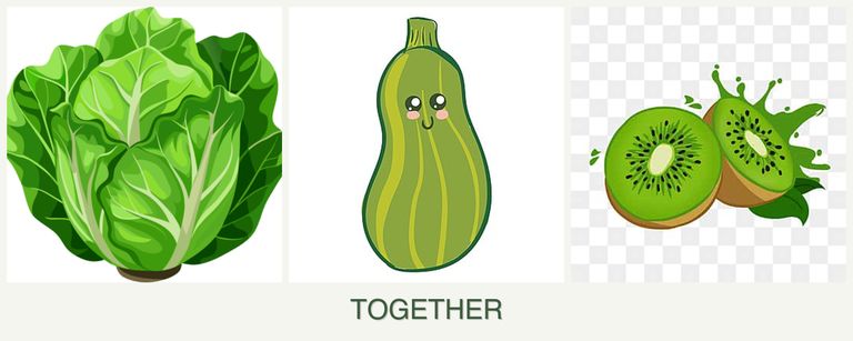 Can you plant lettuce, zucchini and kiwi together?
