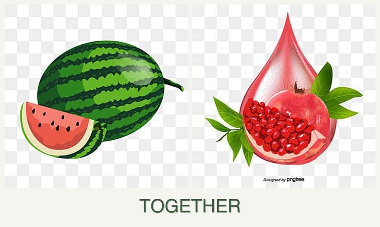 Can you plant melons and pomegranates together?