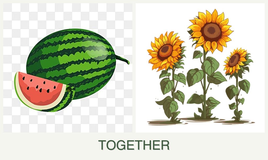 Can you plant melons and sunflowers together?