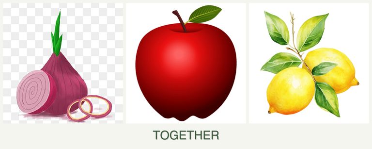 Can you plant onions, apples and lemons together?