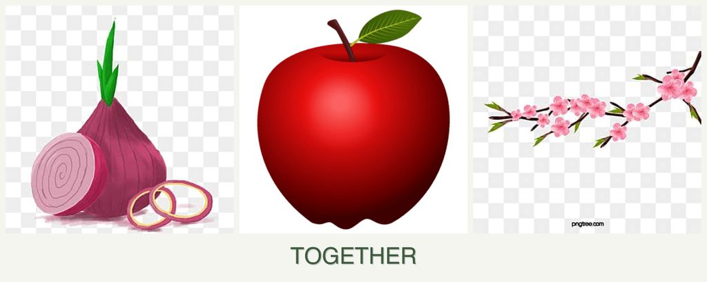 Can you plant onions, apples and peaches together?