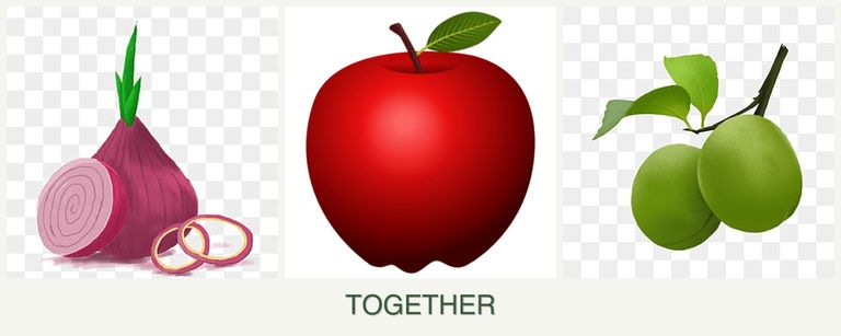 Can you plant onions, apples and plums together?