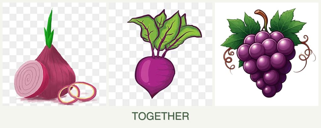 Can you plant onions, beets and grapes together?