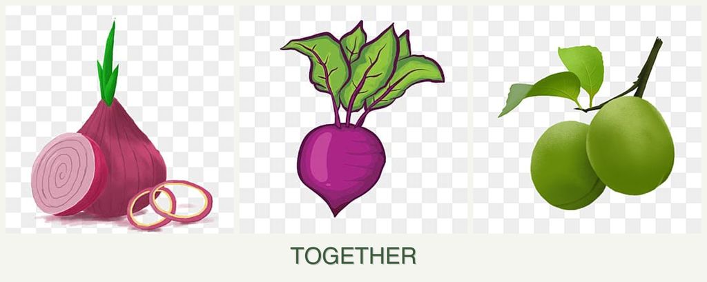 Can you plant onions, beets and plums together?