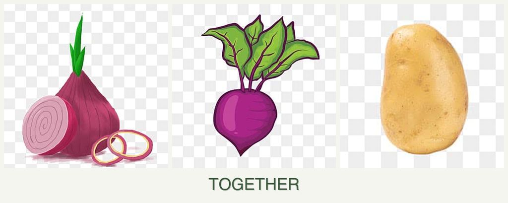 Can you plant onions, beets and potatoes together?