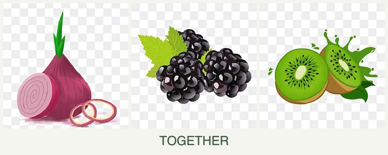 Can you plant onions, blackberries and kiwi together?