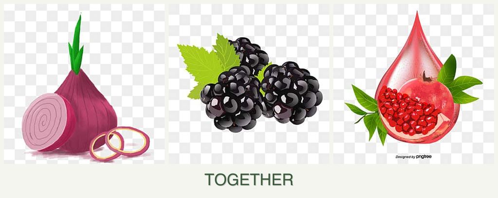Can you plant onions, blackberries and pomegranates together?