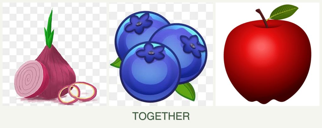 Can you plant onions, blueberries and apples together?
