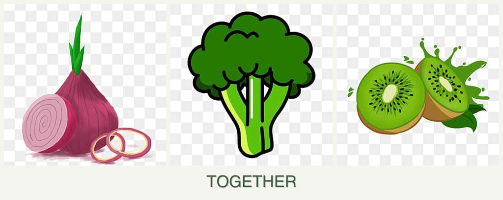 Can you plant onions, broccoli and kiwi together?