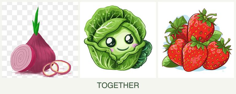 Can you plant onions, cabbage and strawberries together?