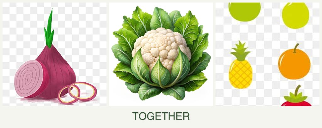Can you plant onions, cauliflower and pears together?