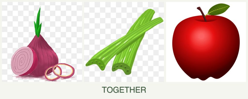 Can you plant onions, celery and apples together?