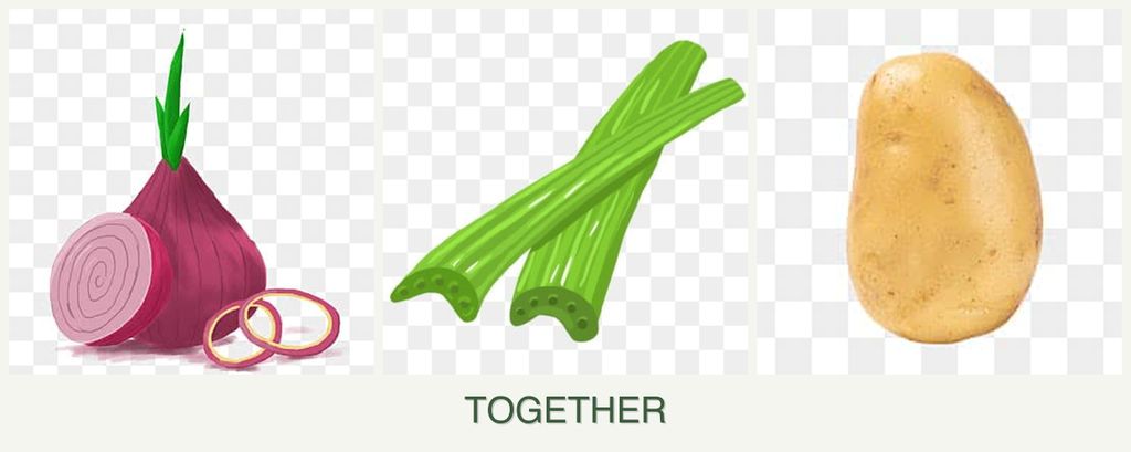 Can you plant onions, celery and potatoes together?