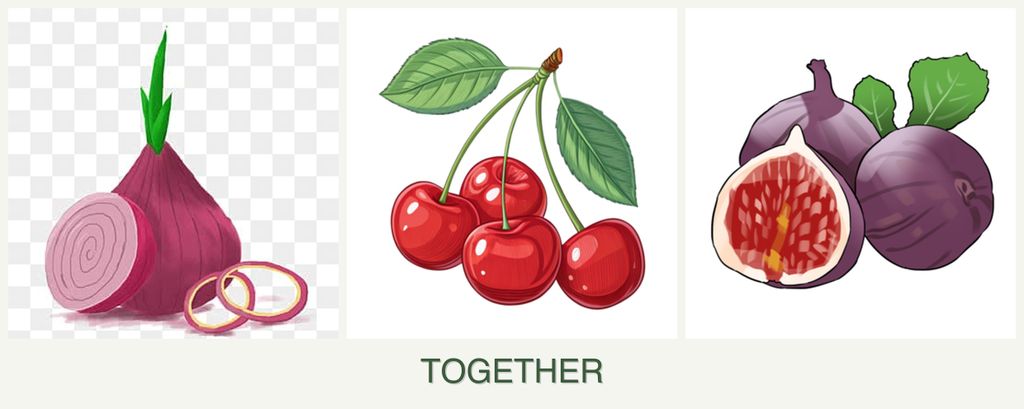 Can you plant onions, cherries and figs together?