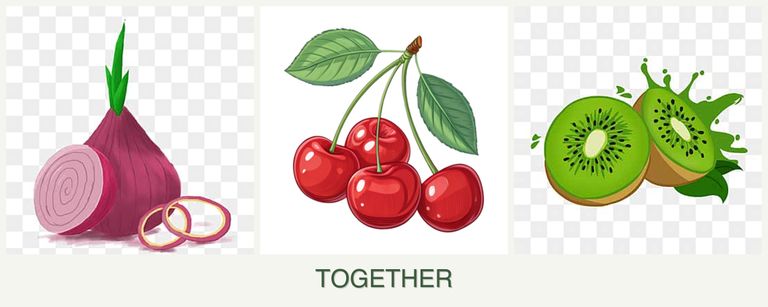 Can you plant onions, cherries and kiwi together?