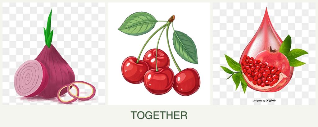 Can you plant onions, cherries and pomegranates together?