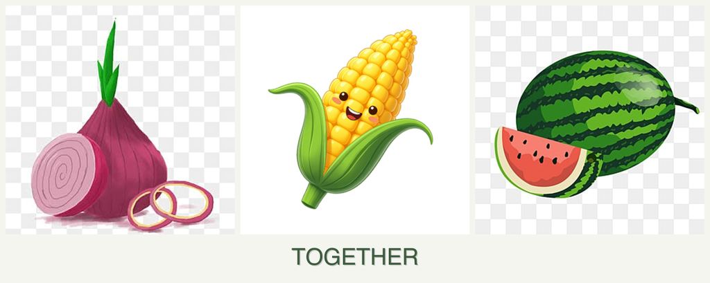 Can you plant onions, corn and melons together?