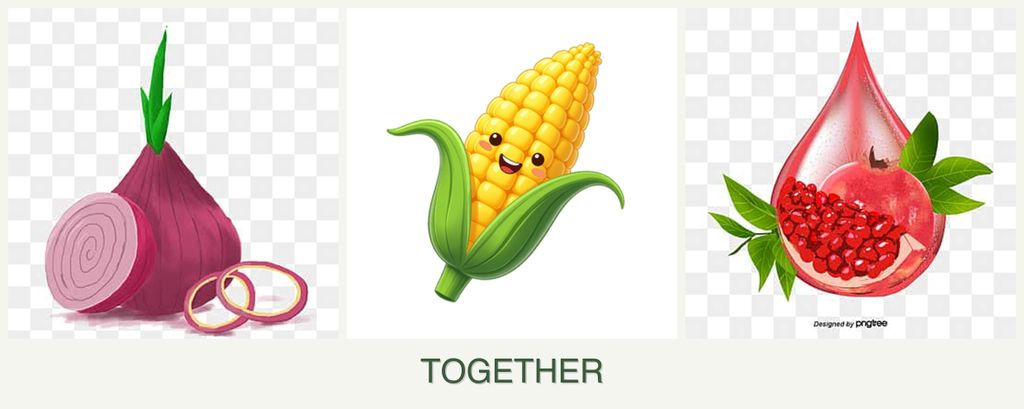 Can you plant onions, corn and pomegranates together?