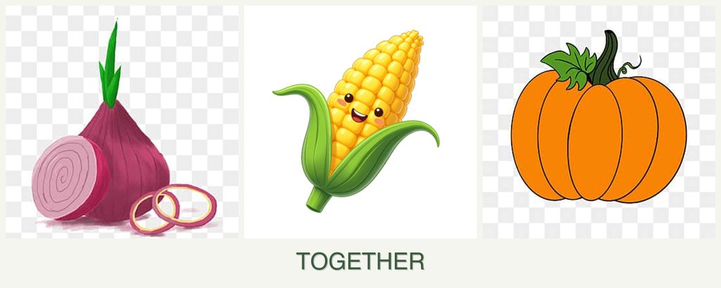 Can you plant onions, corn and pumpkin together?