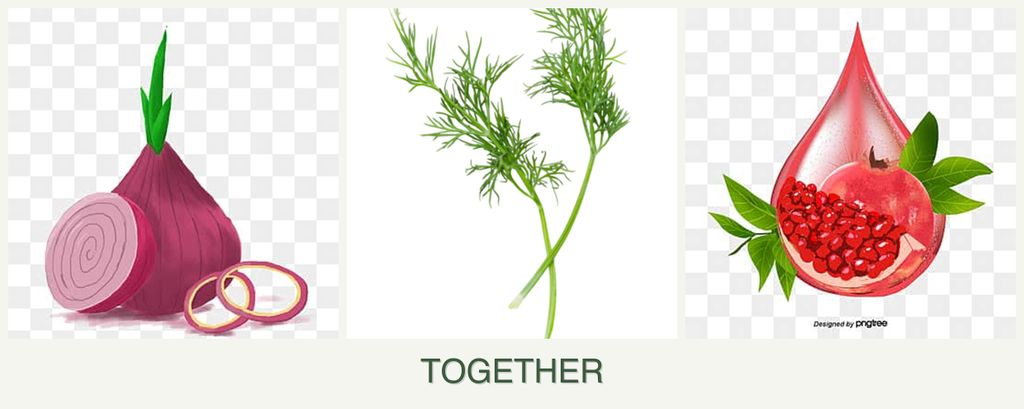 Can you plant onions, dill and pomegranates together?