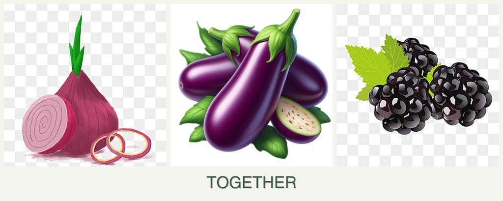 Can you plant onions, eggplant and blackberries together?