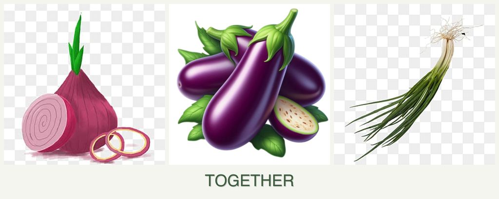 Can you plant onions, eggplant and chives together?