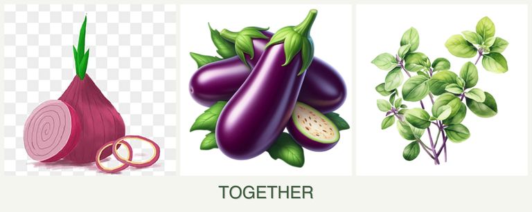 Can you plant onions, eggplant and oregano together?