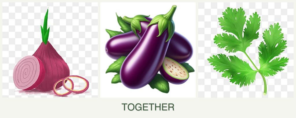 Can you plant onions, eggplant and parsley together?