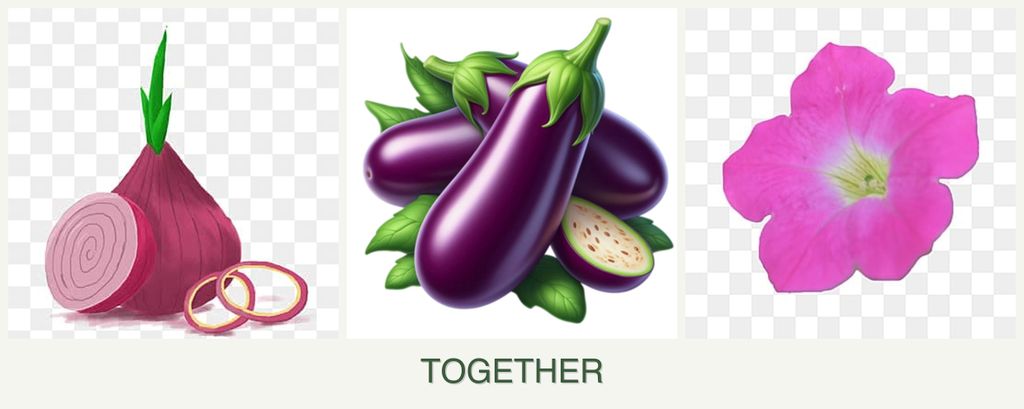 Can you plant onions, eggplant and petunias together?