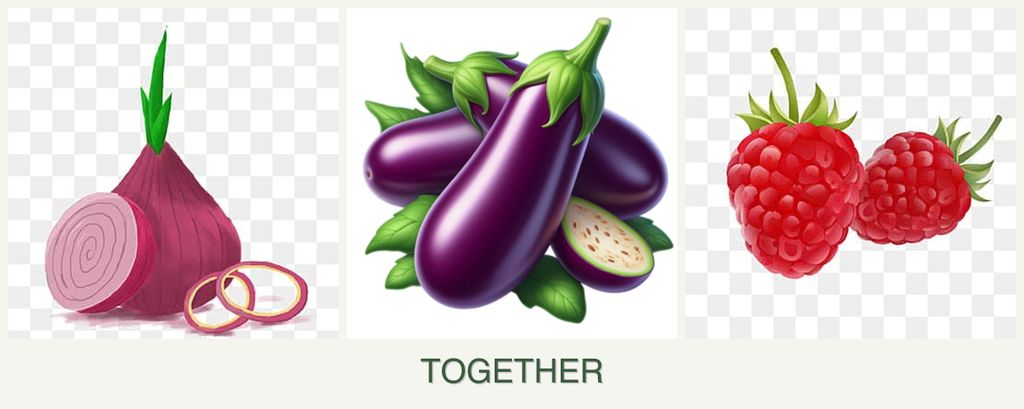 Can you plant onions, eggplant and raspberries together?