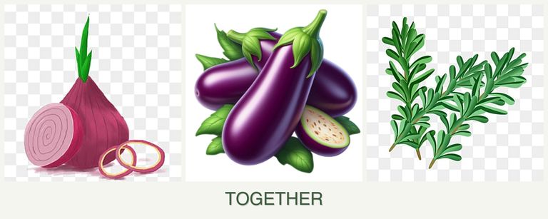 Can you plant onions, eggplant and rosemary together?