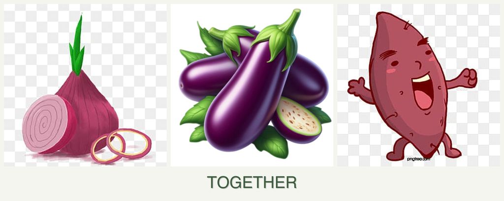 Can you plant onions, eggplant and sweet potatoes together?