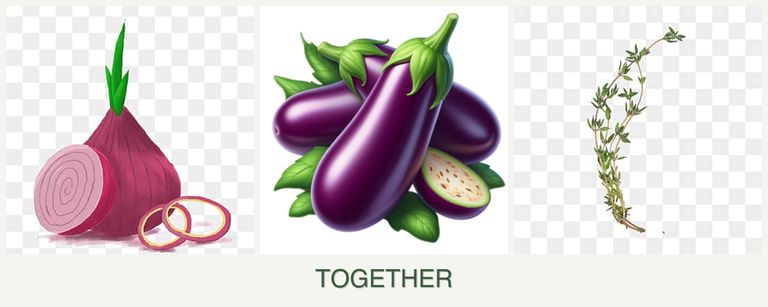 Can you plant onions, eggplant and thyme together?