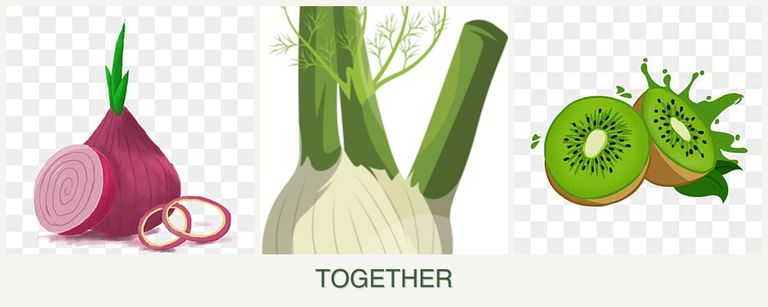 Can you plant onions, fennel and kiwi together?
