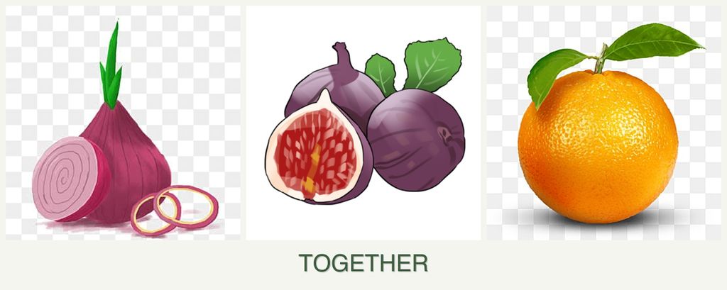 Can you plant onions, figs and oranges together?