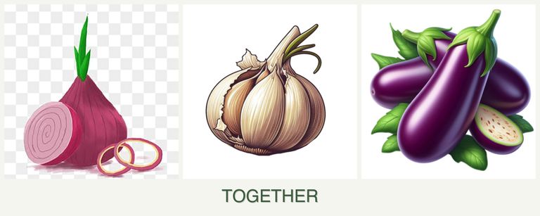 Can you plant onions, garlic and eggplant together?