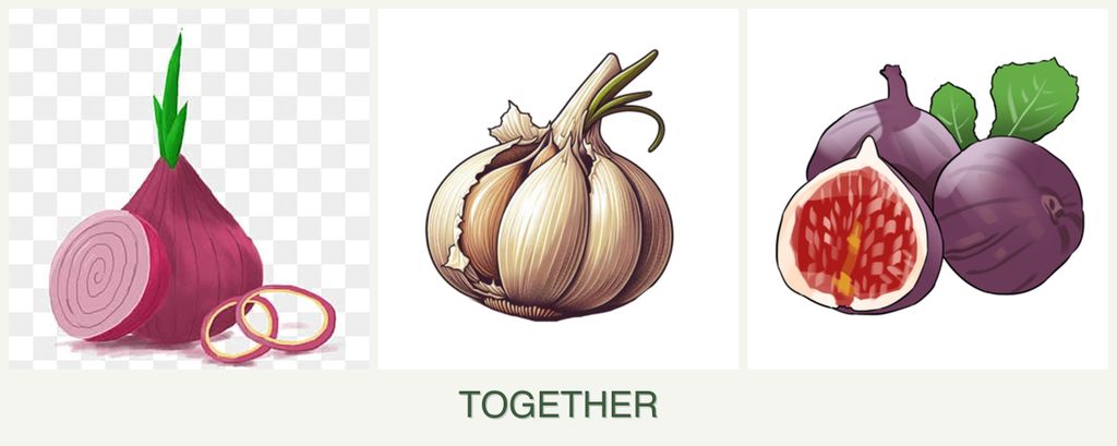 Can you plant onions, garlic and figs together?