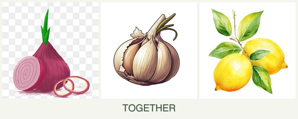 Can you plant onions, garlic and lemons together?