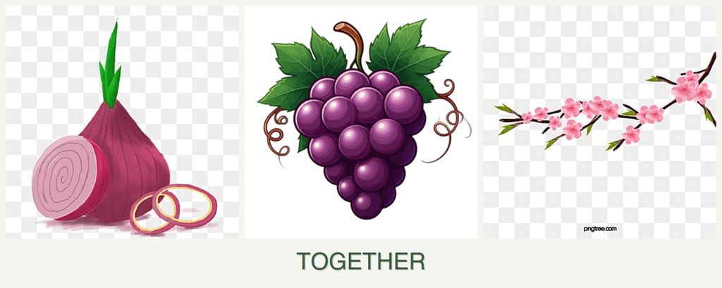 Can you plant onions, grapes and peaches together?