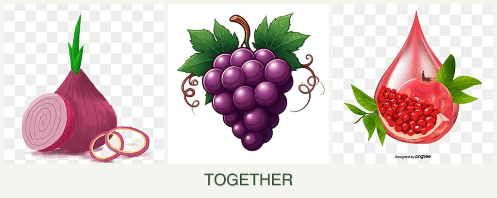 Can you plant onions, grapes and pomegranates together?