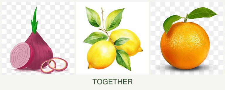 Can you plant onions, lemons and oranges together?
