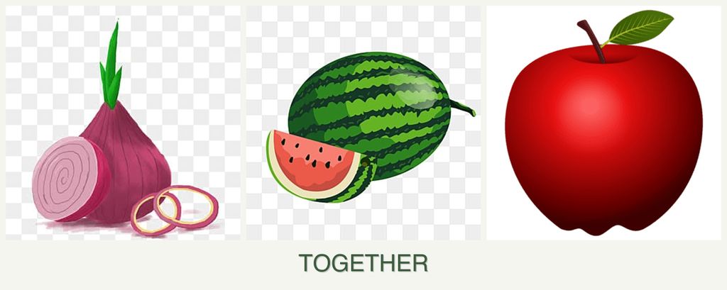 Can you plant onions, melons and apples together?