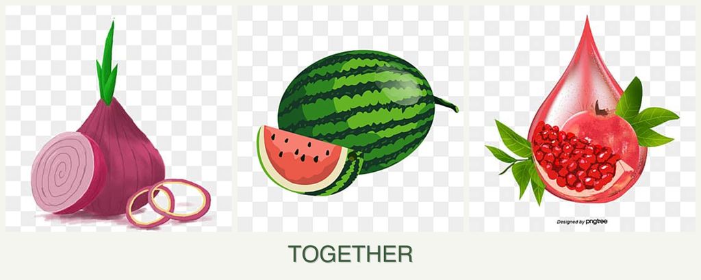 Can you plant onions, melons and pomegranates together?