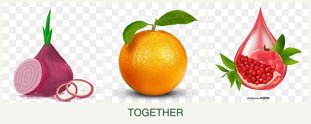 Can you plant onions, oranges and pomegranates together?