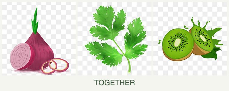Can you plant onions, parsley and kiwi together?